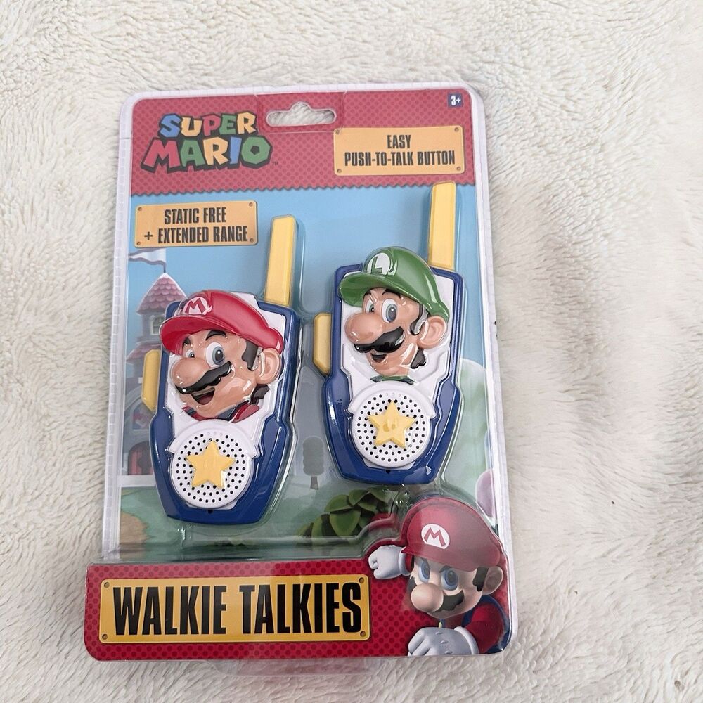 Super Mario Bros Themed 2-Way Walkie Talkies for Kids New